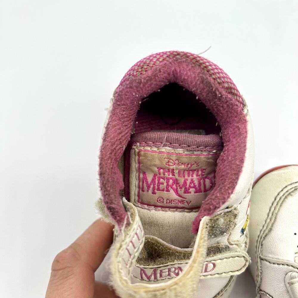Vintage Little Mermaid Sneakers 90's Ariel Disney Princess Girl Toddler Shoes 3 - Picture 5 of 12